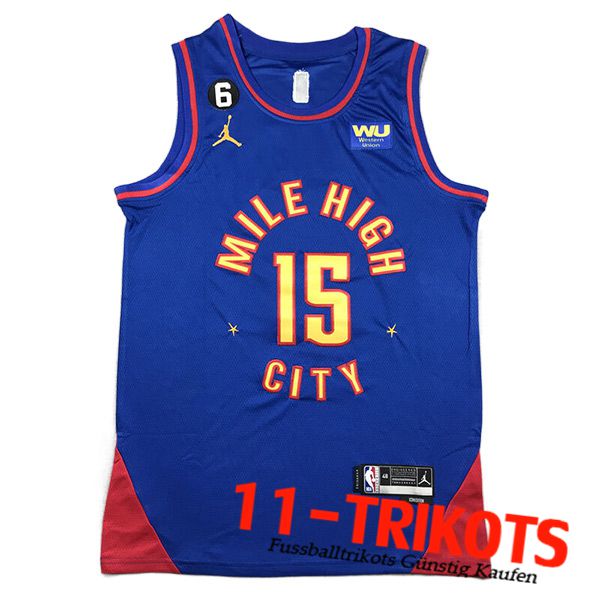 Trikots Denver Nuggets (JOKIC #15) 2023/24 Blau