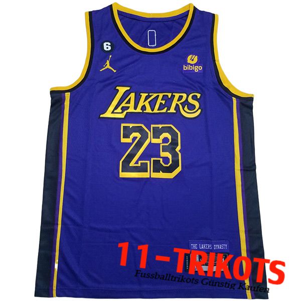 Trikots Los Angeles Lakers (JAMES #23) 2023/24 Blau
