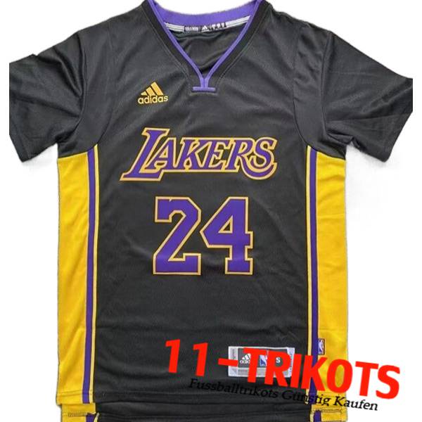 Trikots Los Angeles Lakers (BRYANT #24) 2023/24 Schwarz/Gelb