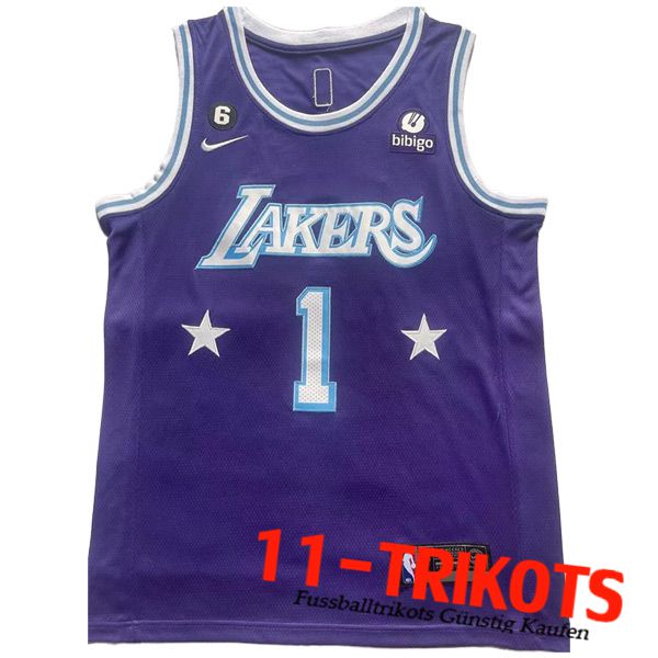 Trikots Los Angeles Lakers (RUSSELL #1) 2023/24 lila