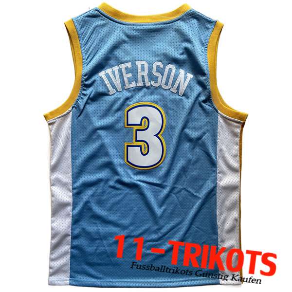 Trikots Denver Nuggets (IVERSON #3) 2023/24 Hellblau