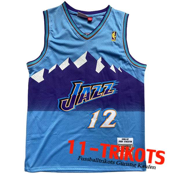 Trikots Utah Jazz (STOCKTON #12) 2023/24 Hellblau