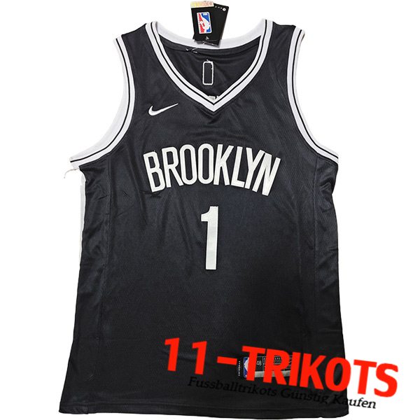 Trikots Brooklyn Nets (BRIDGES #1) 2023/24 Schwarz
