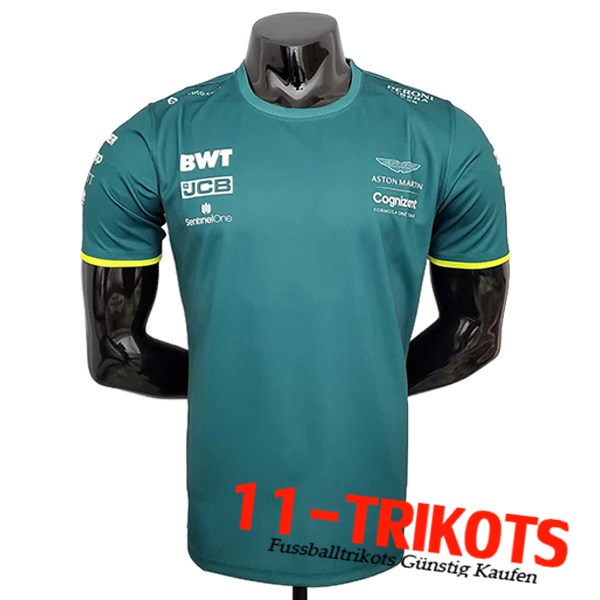 T-Shirt F1 Aston Martin Team Grün 2023 -02