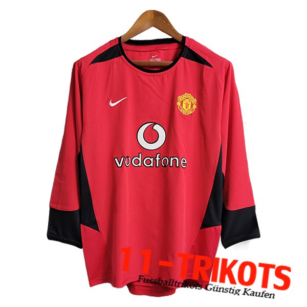 Fussball Trikots Manchester United Auswärtstrikot Langarm 2002/2004