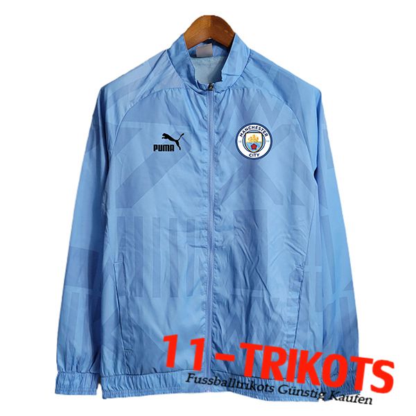 Windjacke Manchester City Hellblau 2023/2024