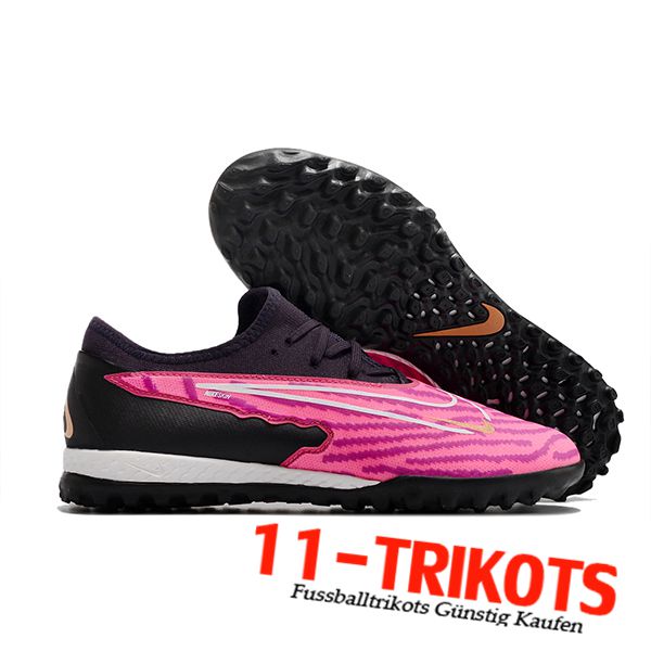 Nike Fussballschuhe React Phantom GX Pro TF Schwarz/Rosa