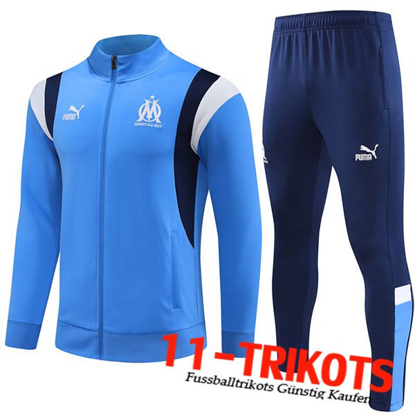 Trainingsanzug (Jacke) Marseille Hellblau 2023/2024