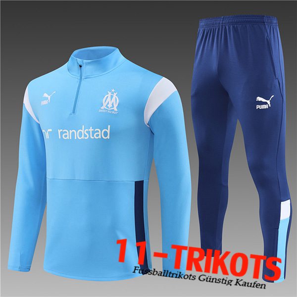 Trainingsanzug Marseille Kinder Hellblau 2023/2024