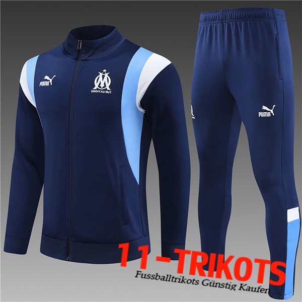 Trainingsanzug (Jacke) Marseille Kinder Navy blau 2023/2024