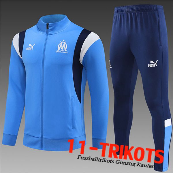 Trainingsanzug (Jacke) Marseille Kinder Hellblau 2023/2024