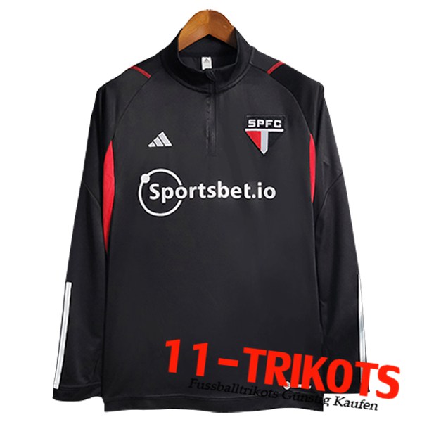 Training Sweatshirt Sao Paulo FC Schwarz 2023/2024 -02