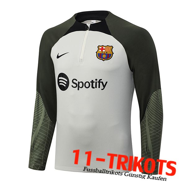 Training Sweatshirt FC Barcellona Hellgrau 2023/2024
