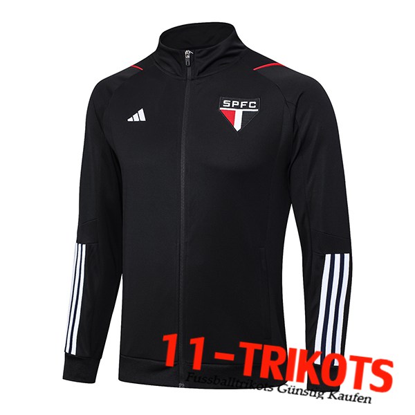 Trainingsjacke Sao Paulo FC Schwarz 2023/2024