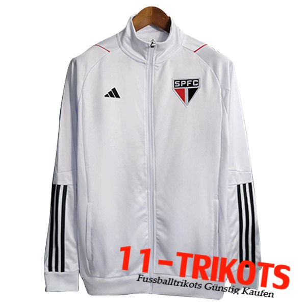 Trainingsjacke Sao Paulo FC Weiß 2023/2024 -02