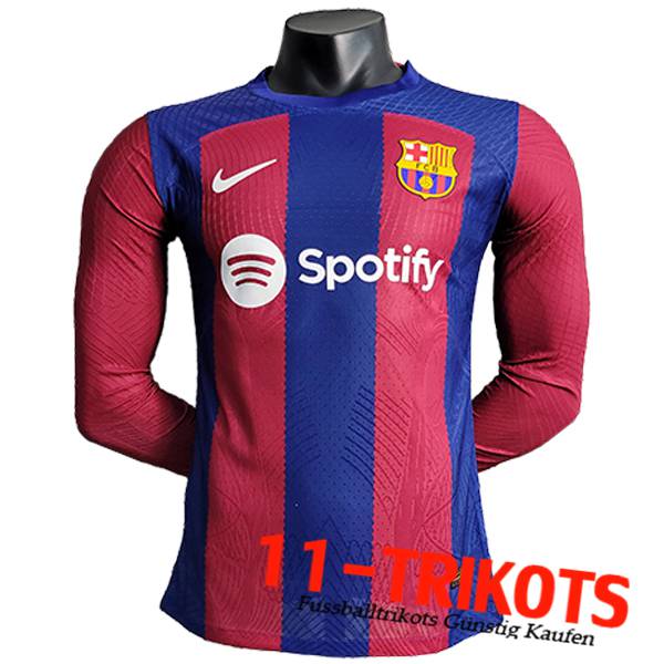 Fussball Trikots FC Barcellona Langarm Auswärtstrikot 2023/2024