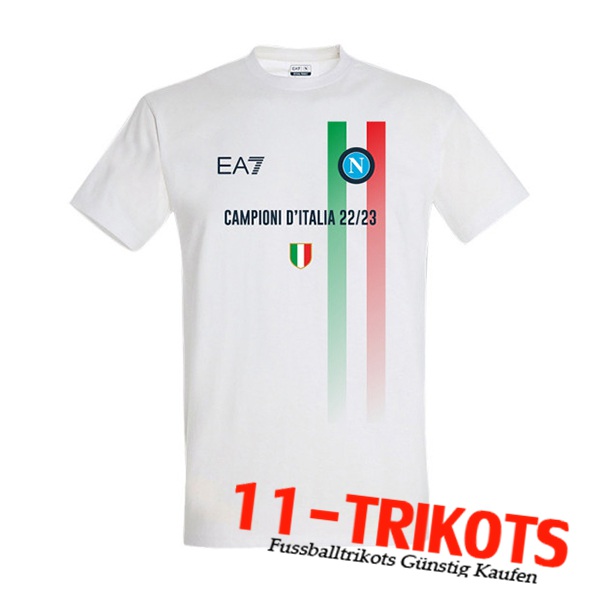SSC Neapel Italiennn Champions T-Shirt 2022 2023