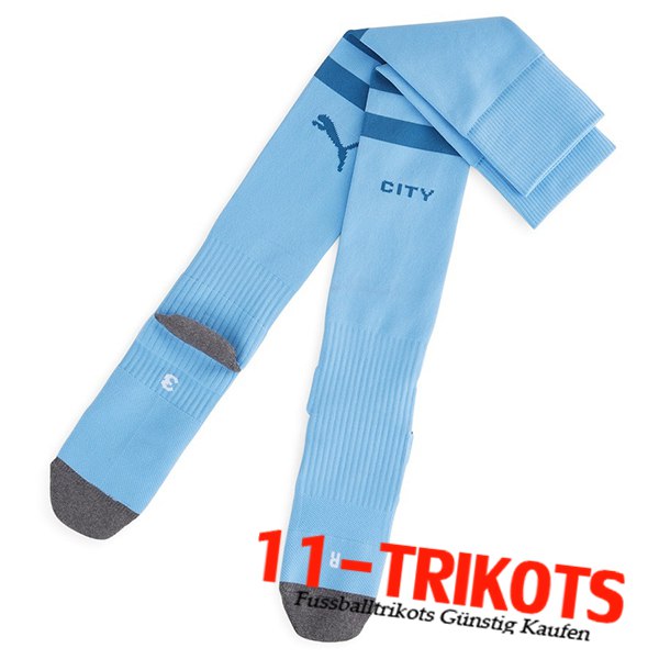 Fussball Socken Manchester City Heimtrikot 2023/2024