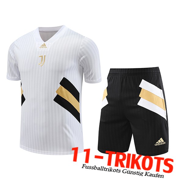 Trainingstrikot + Shorts Juventus Wei? 2023/2024 -04