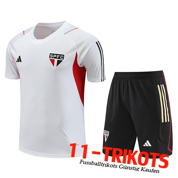 Trainingstrikot + Shorts Sao Paulo FC Wei? 2023/2024 -02