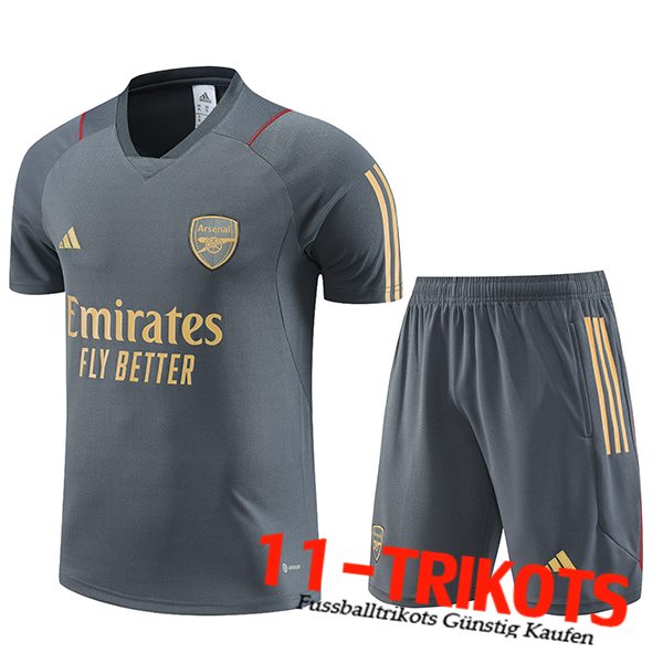 Trainingstrikot + Shorts Arsenal Grau 2023/2024