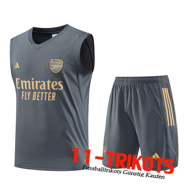 Trainings-Tanktop + Shorts Arsenal Grau 2023/2024