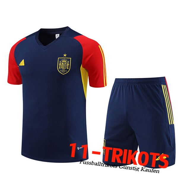 Trainingstrikot + Shorts Spanien Navy blau 2023/2024
