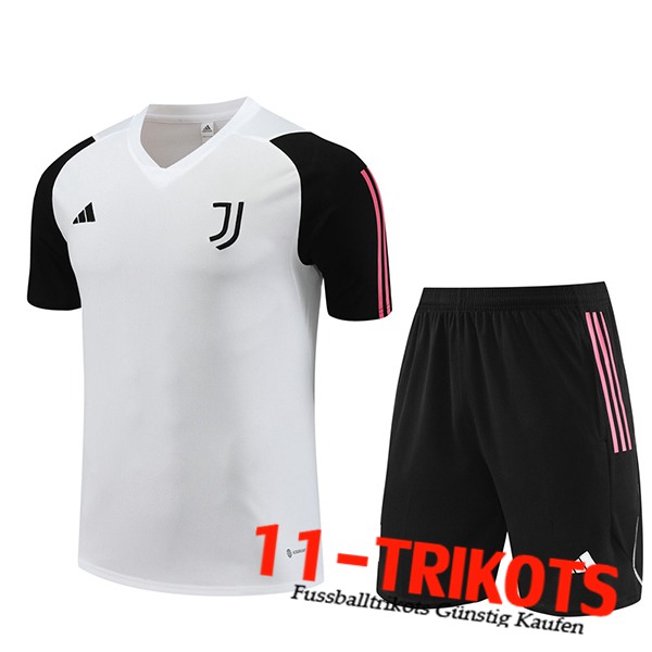 Trainingstrikot + Shorts Juventus Wei? 2023/2024 -05