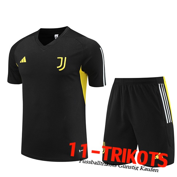 Trainingstrikot + Shorts Juventus Schwarz 2023/2024