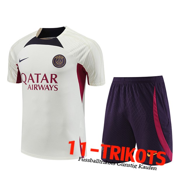 Trainingstrikot + Shorts PSG Wei? 2023/2024 -02