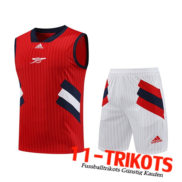 Trainings-Tanktop + Shorts Arsenal Rot 2023/2024