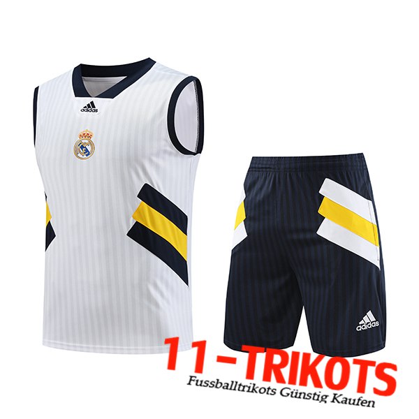 Trainings-Tanktop + Shorts Real Madrid Wei? 2023/2024 -02