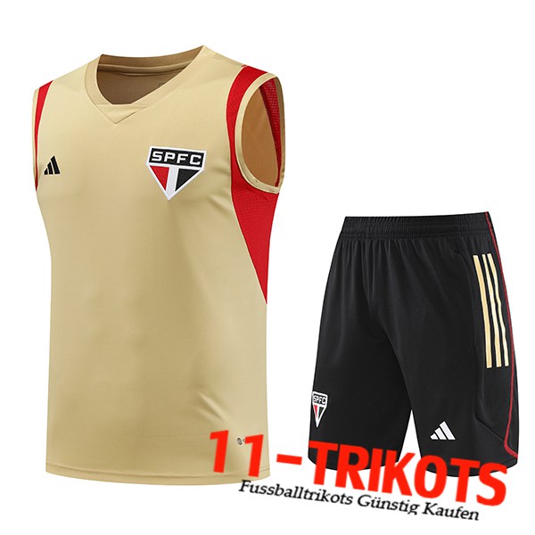 Trainings-Tanktop + Shorts Sao Paulo FC Braun 2023/2024