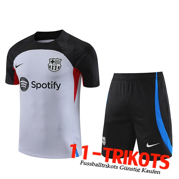 Trainingstrikot + Shorts FC Barcelona Grau 2023/2024