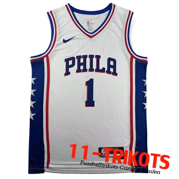 Trikots Philadelphia 76ers (HARDEN #1) 2023/24 Wei?