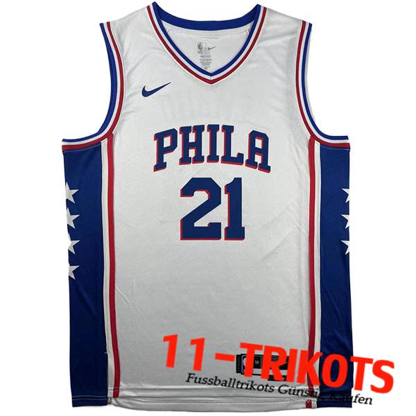 Trikots Philadelphia 76ers (EMRIID #21) 2023/24 Wei?
