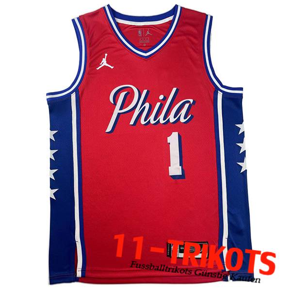 Trikots Philadelphia 76ers (HARDEN #1) 2023/24 Schwarz