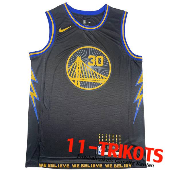 Trikots Golden State Warriors (GURRY #30) 2023/24 Schwarz