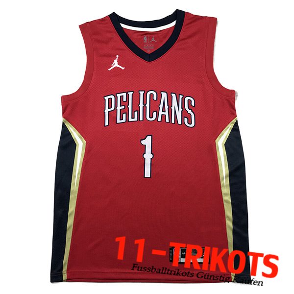 Trikots New Orleans Pelicans (WILLIAMSON #1) 2023/24 Rot