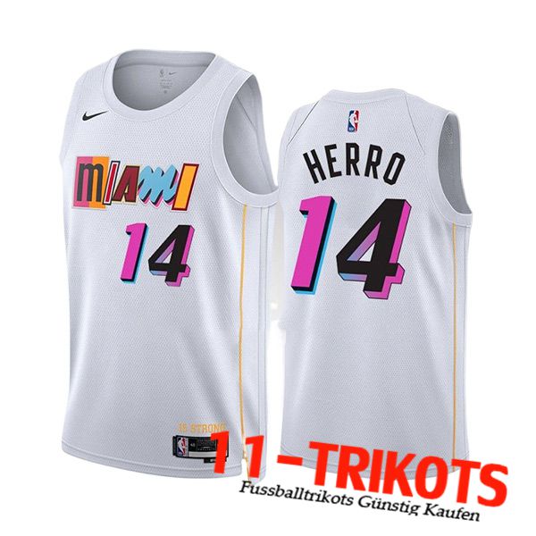 Trikots Miami Heat (HERRO #14) 2023/24 Wei? -02