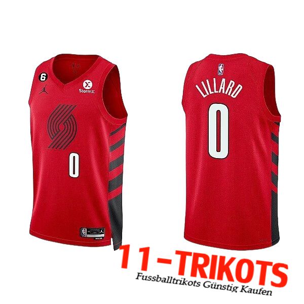 Trikots Portland Trail Blazers (LILLAED #0) 2023/24 Rot