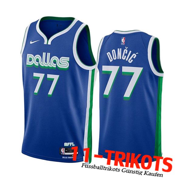 Trikots Dallas Mavericks (DONCIC #77) 2023/24 Blau