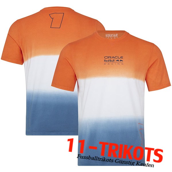 T-Shirt F1 RedBull Racing Team Orange/Wei?/Blau 2023