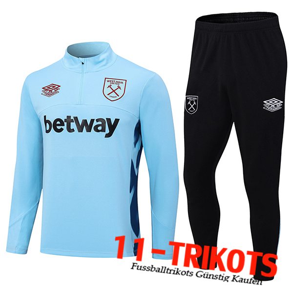 Trainingsanzug West Ham Hellblau 2023/2024