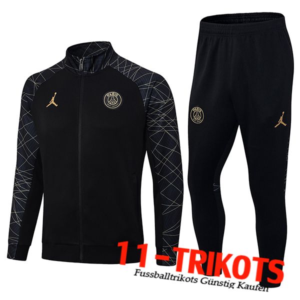 Trainingsanzug (Jacke) Jordan PSG Schwarz 2023/2024