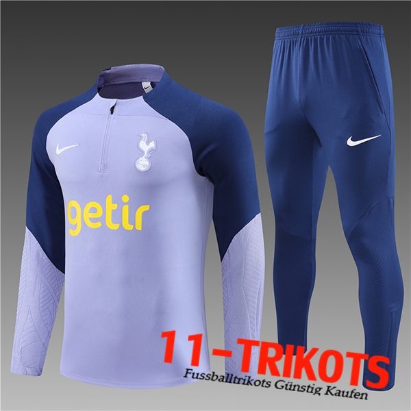 Trainingsanzug Tottenham Hotspurs Kinder lila/Blau 2023/2024