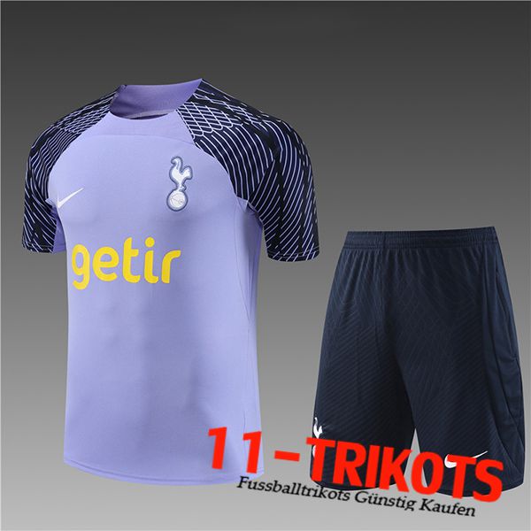 Trainingstrikot + Shorts Tottenham Hotspurs Kinder lila 2023/2024