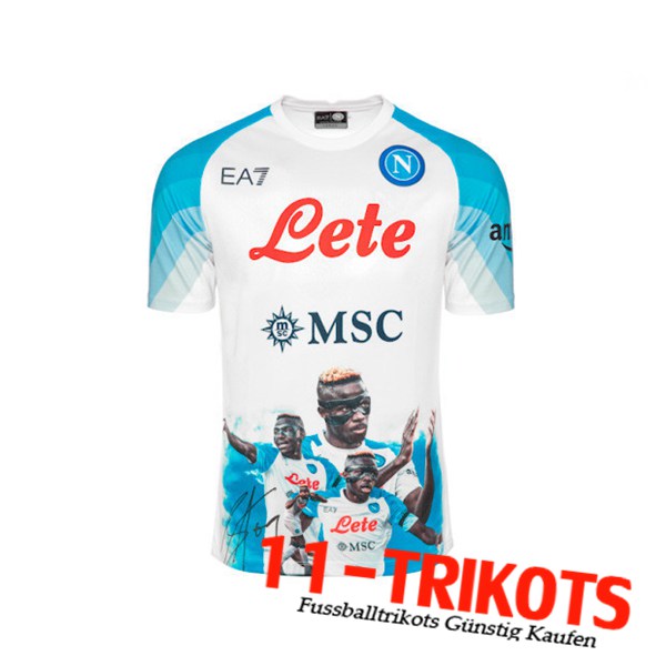 SSC Neapel Face Game Osimhen Match Shirt 2022/2023