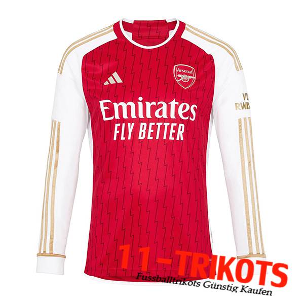 Neues Fussball Trikots Arsenal Heimtrikot Langarm 2023/2024