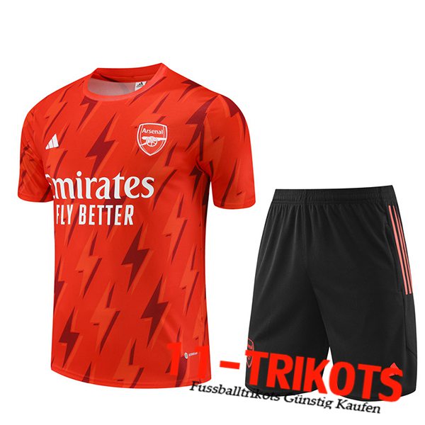 Arsenal Trainingstrikot + Shorts Orange 2023/2024